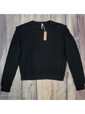 Hello Nite NWT Padded Shoulder Pullover Sweatshirt